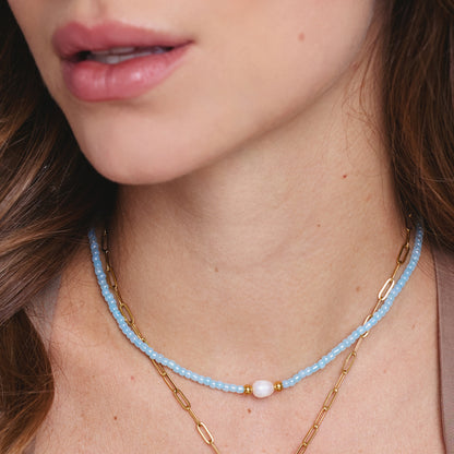 COLLAR SPRINKLES CELESTE